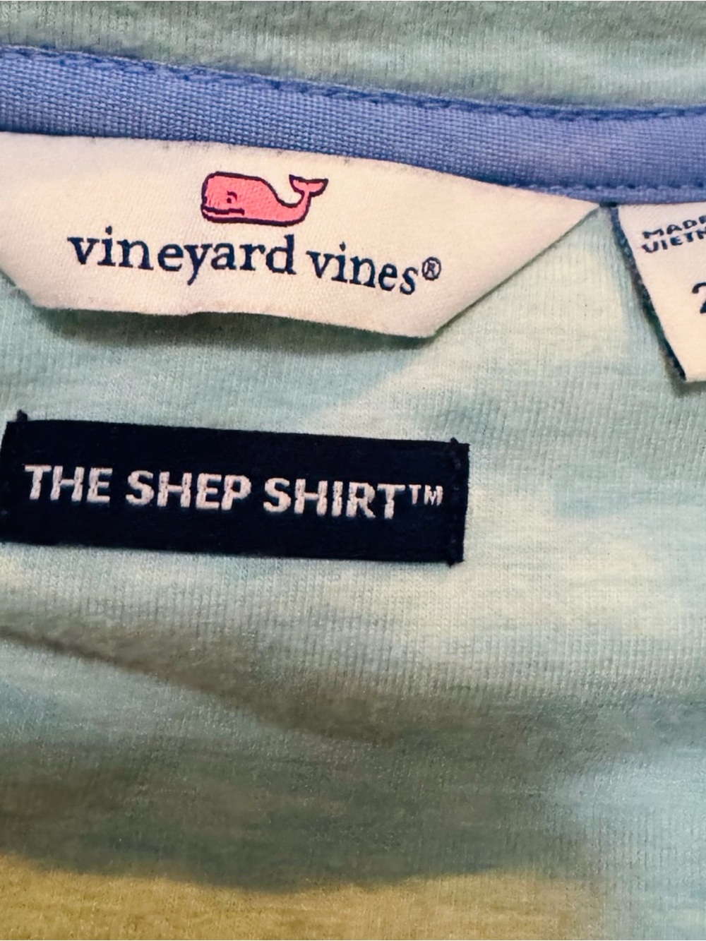 VINEYARD VINES Shep Shirt Relaxed Dreamcloth Pullover 1/4 Zip Logo Women’s 2X - Picture 7 of 8